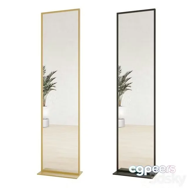3ds Max Free – Floor mirror rectangular