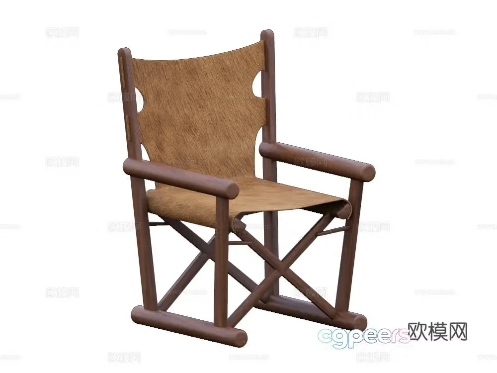 Modern chair Backrest chair 3d model