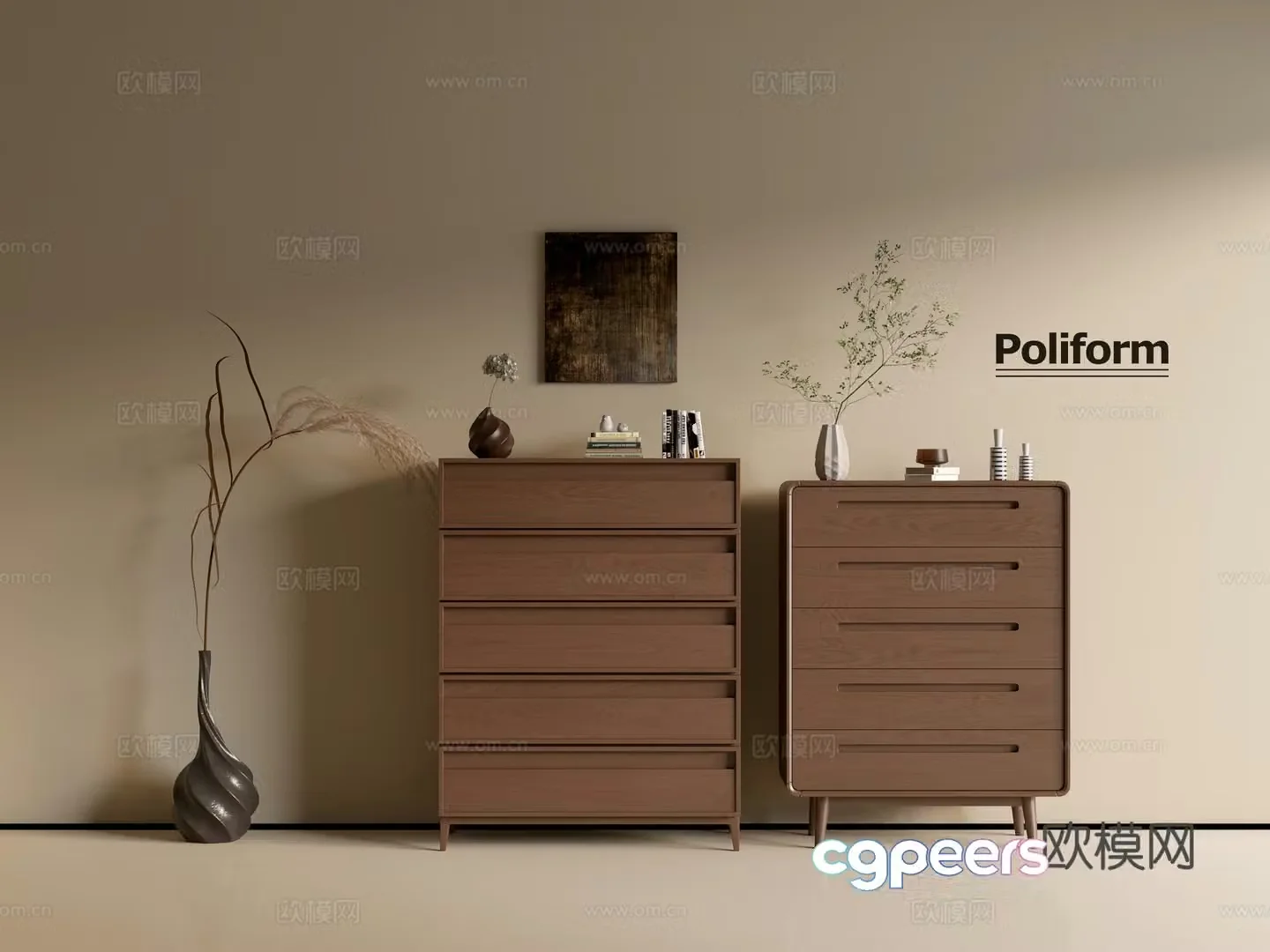 Modern wood grain cabinet ins wind minimalist wind cabinet whole cabinet sideboard balcony cabinet storage 3D model