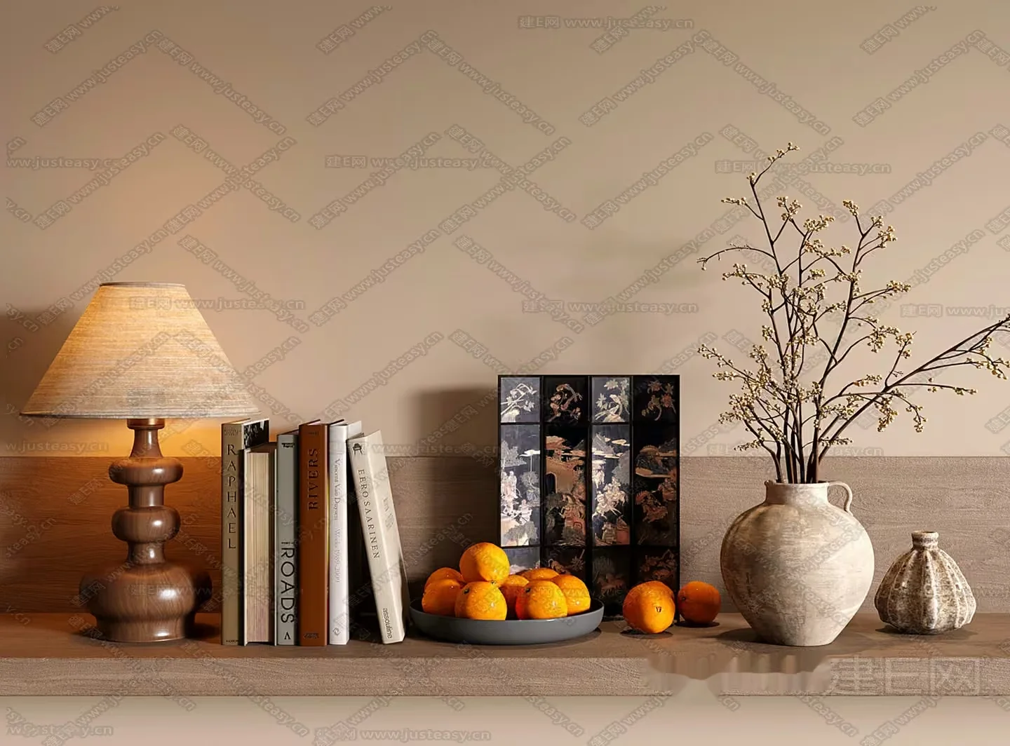 Modern Home Decor 3D Model – 6397 – VRAY Render
