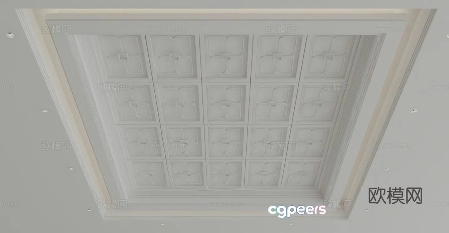 Modern ceiling 3d model