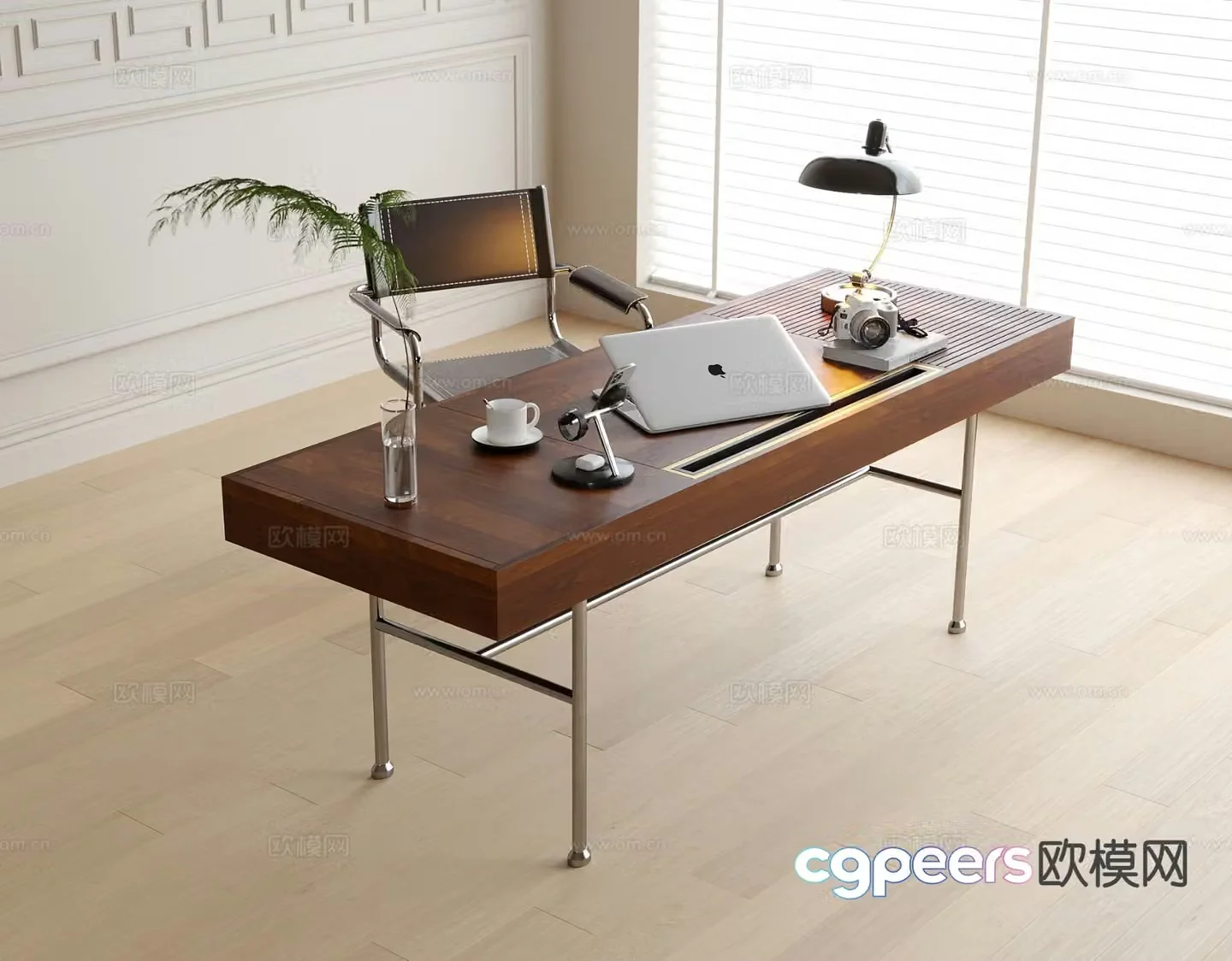 Modern desk chair 3d model