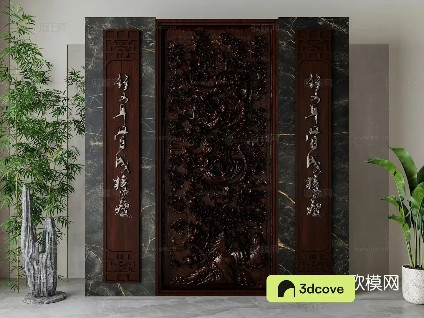 New Chinese style background wall