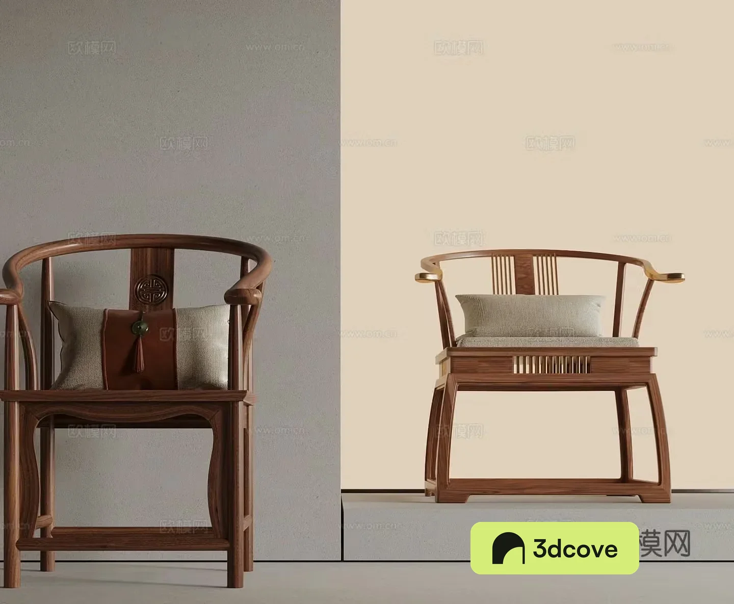 New Chinese style armchair leisure chair
