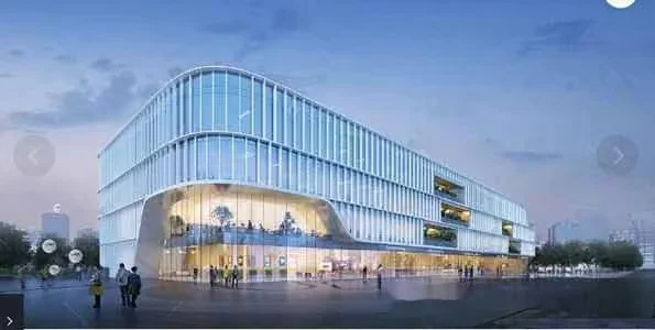 Modern Glass Building 3D Model – 3652 – VRAY Render