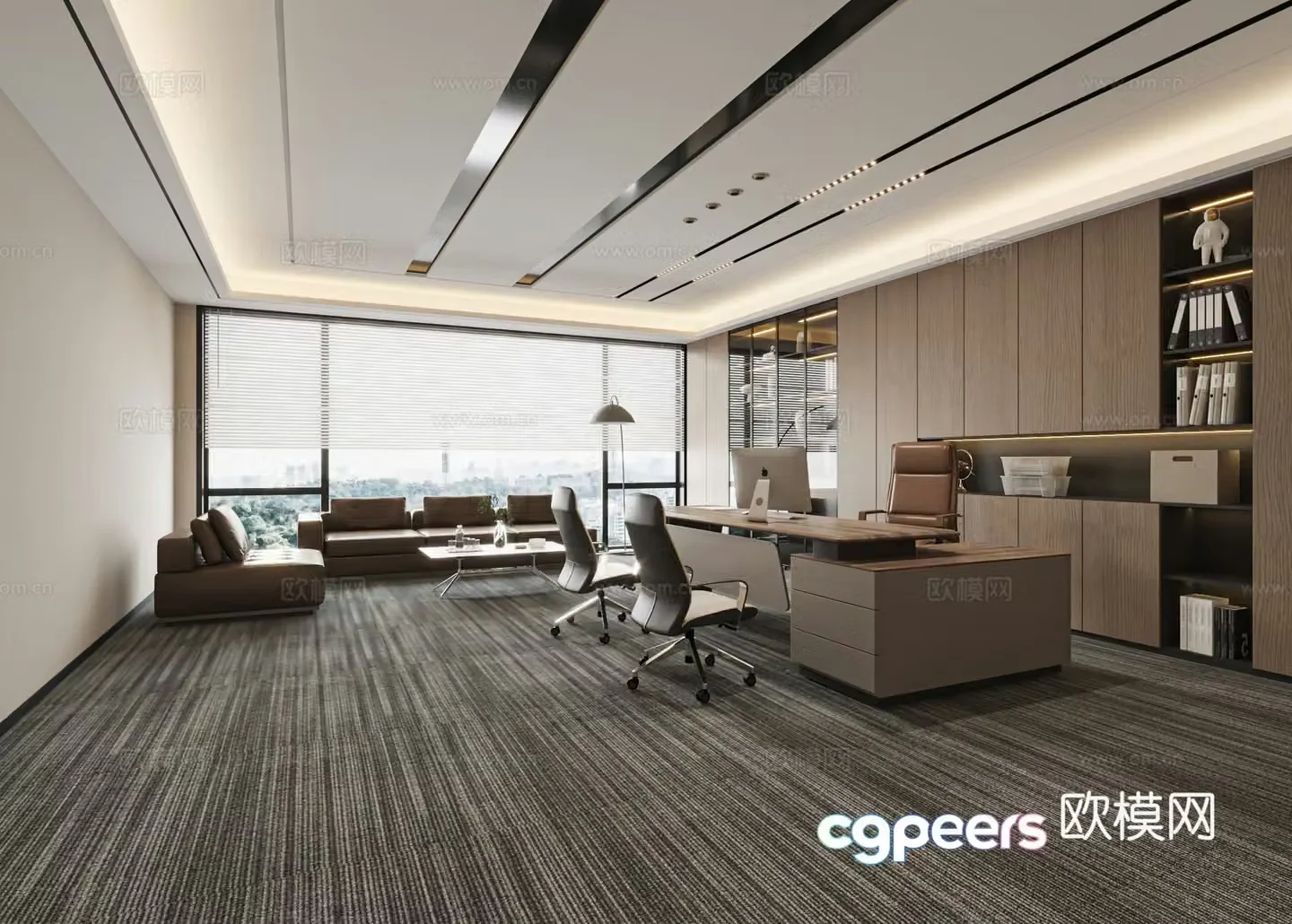 General manager office 3d model