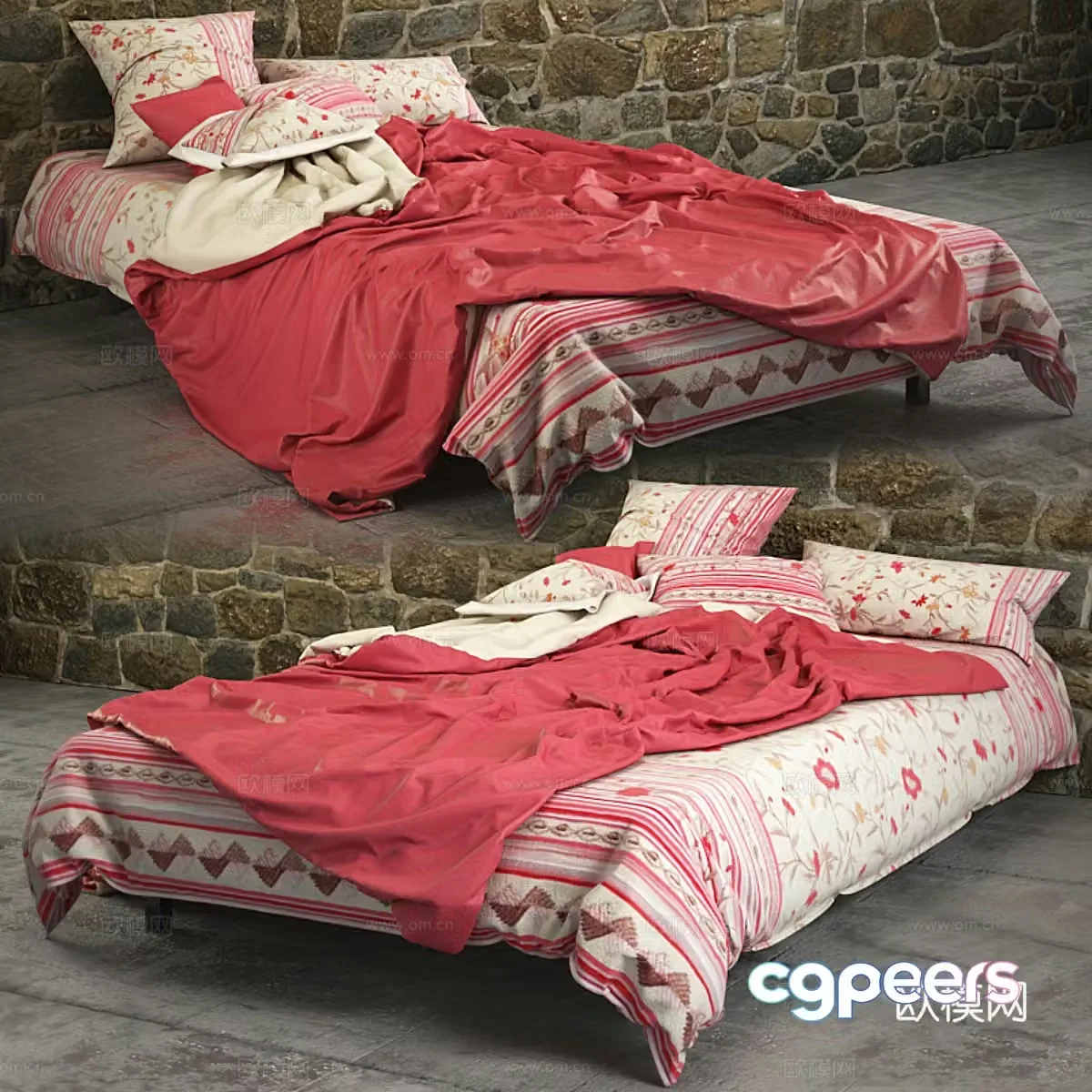 Botticelli Bed 3D Model