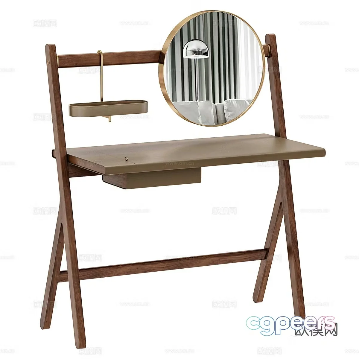 New Chinese Ren dressing table 3D model