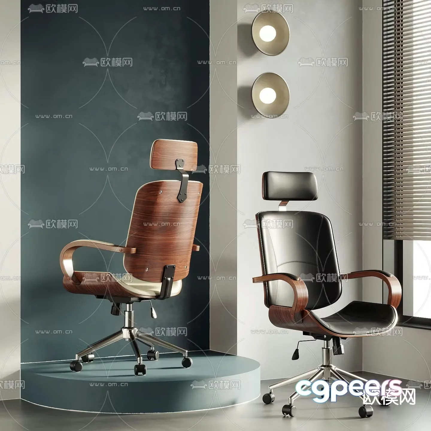 executive chair office chair staff chair 3d model