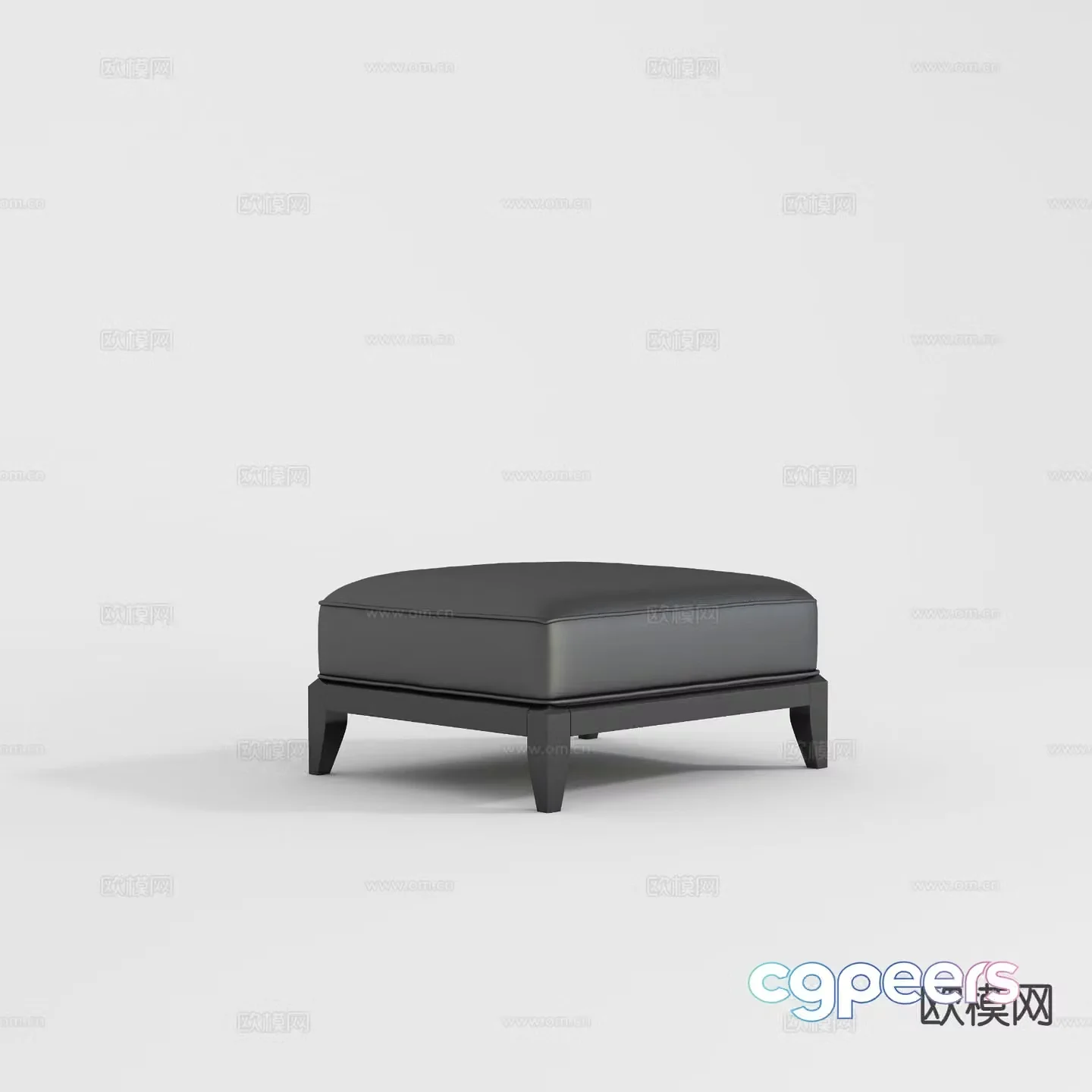 Modern leather pedals 3d model