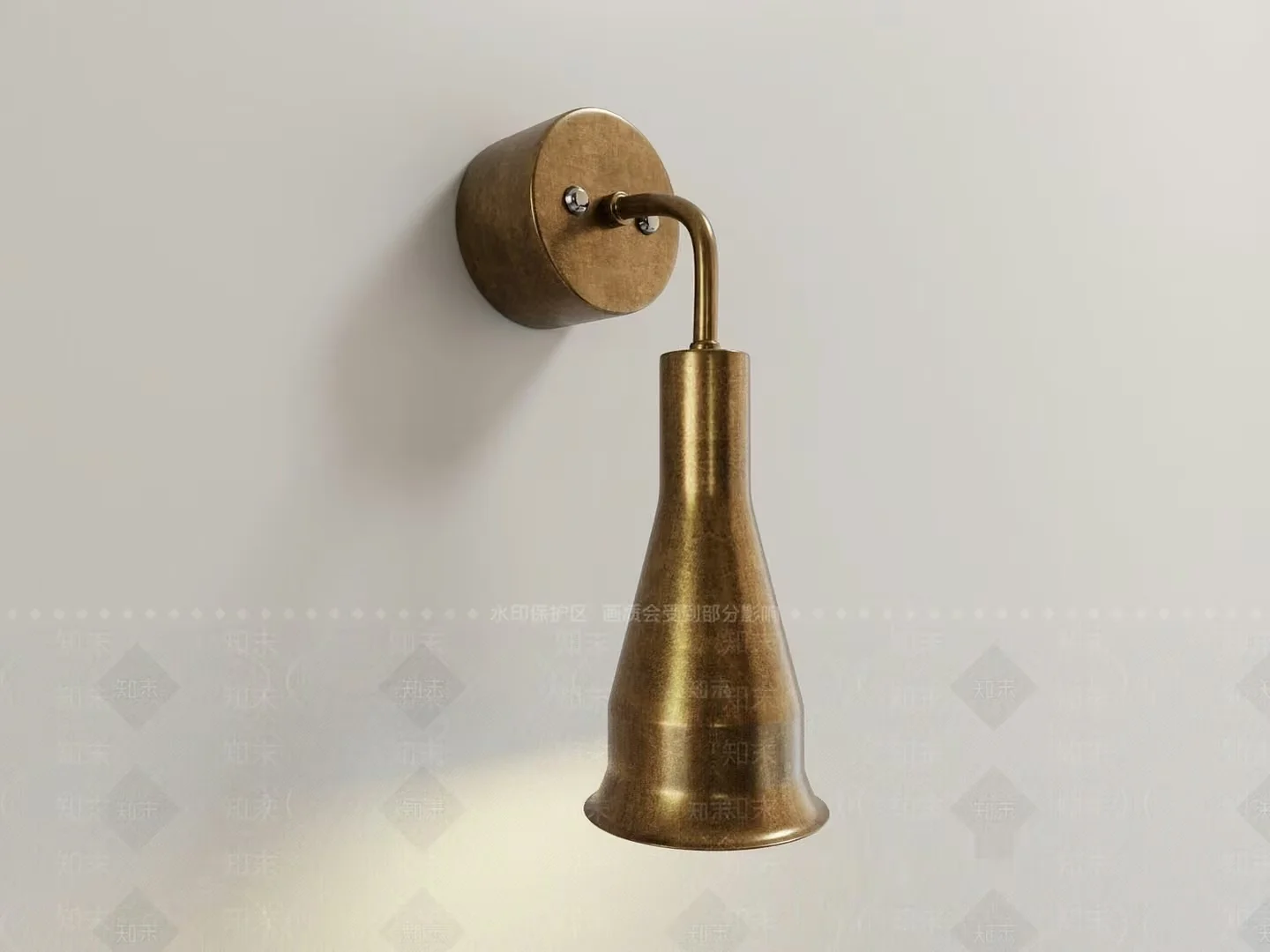 Gold Light Fixture 3D Model – 4217 – VRAY Render