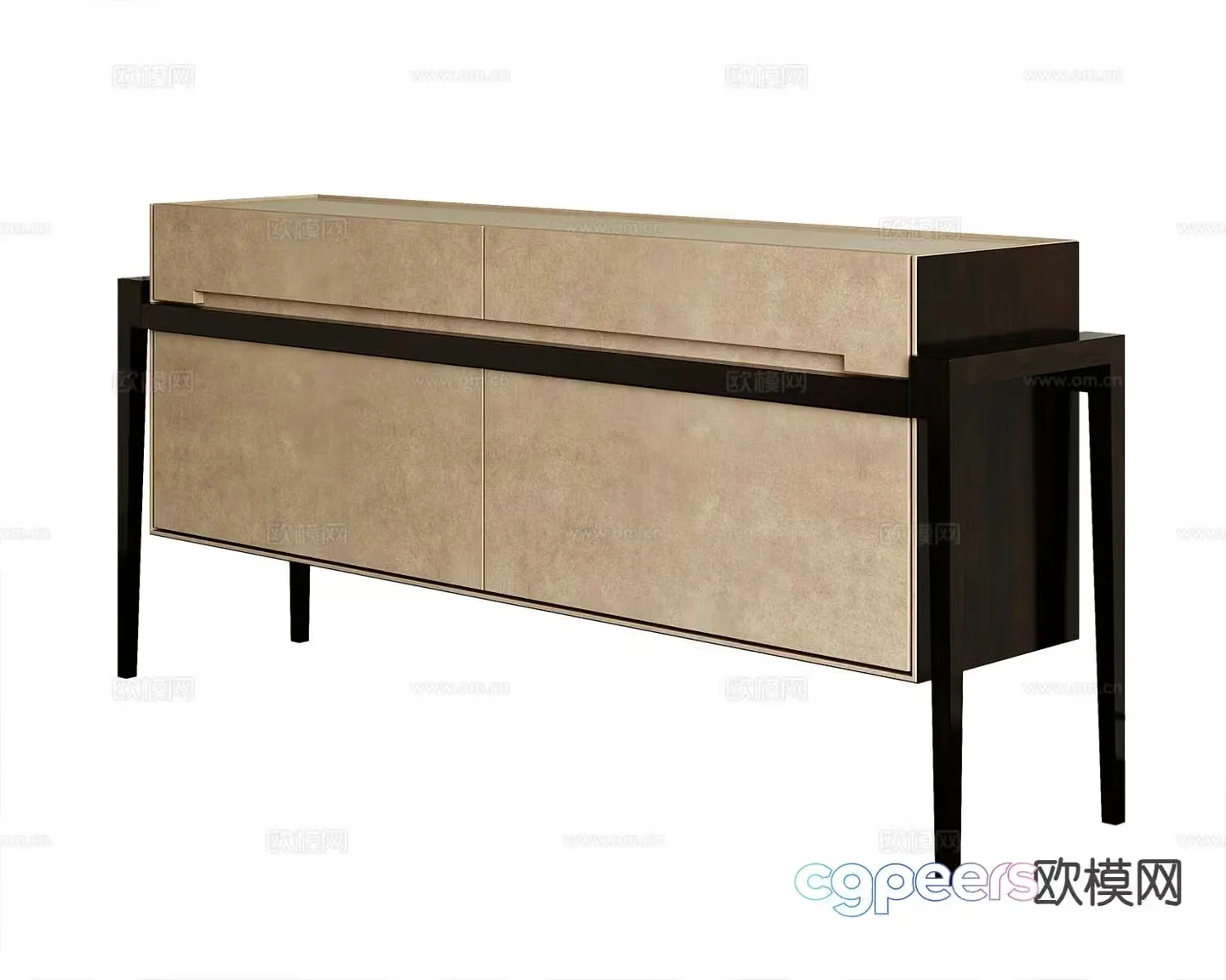 Modern entryway cabinet side cabinet 3d model