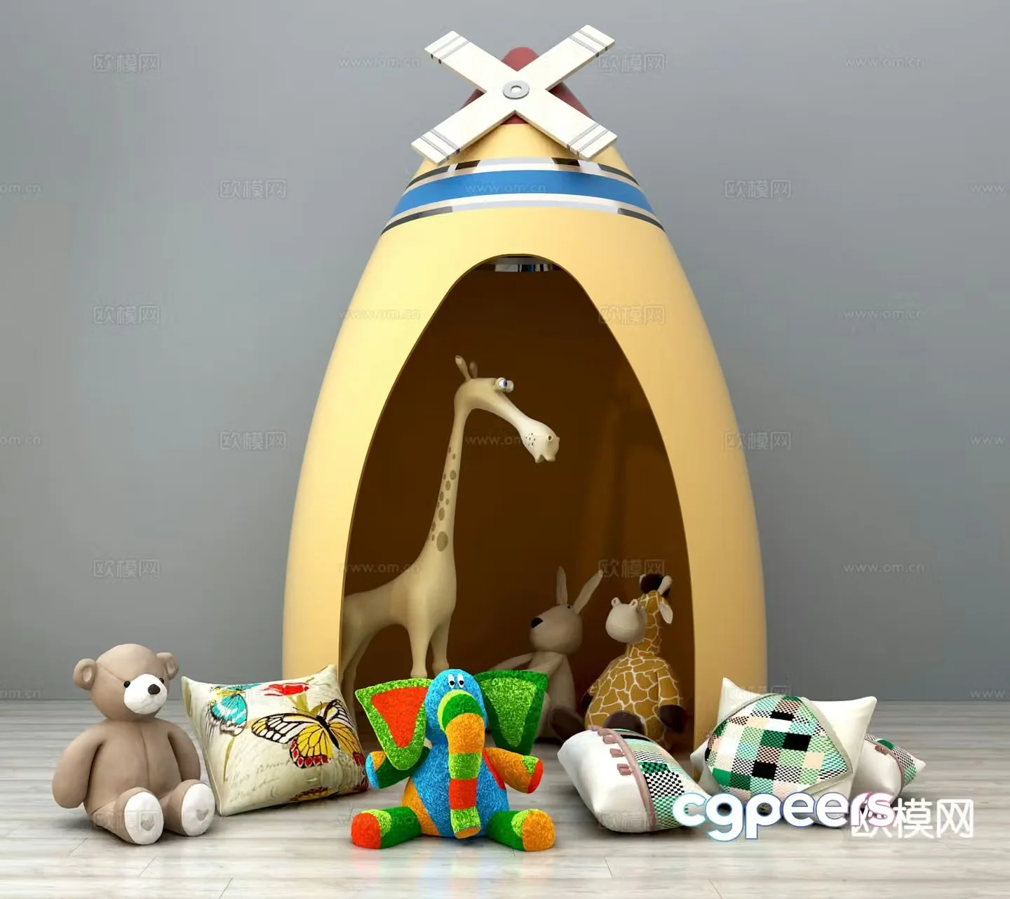 Children’s toys plush doll plush bear 3d model