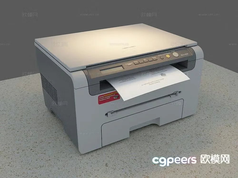 Old printer 3d model
