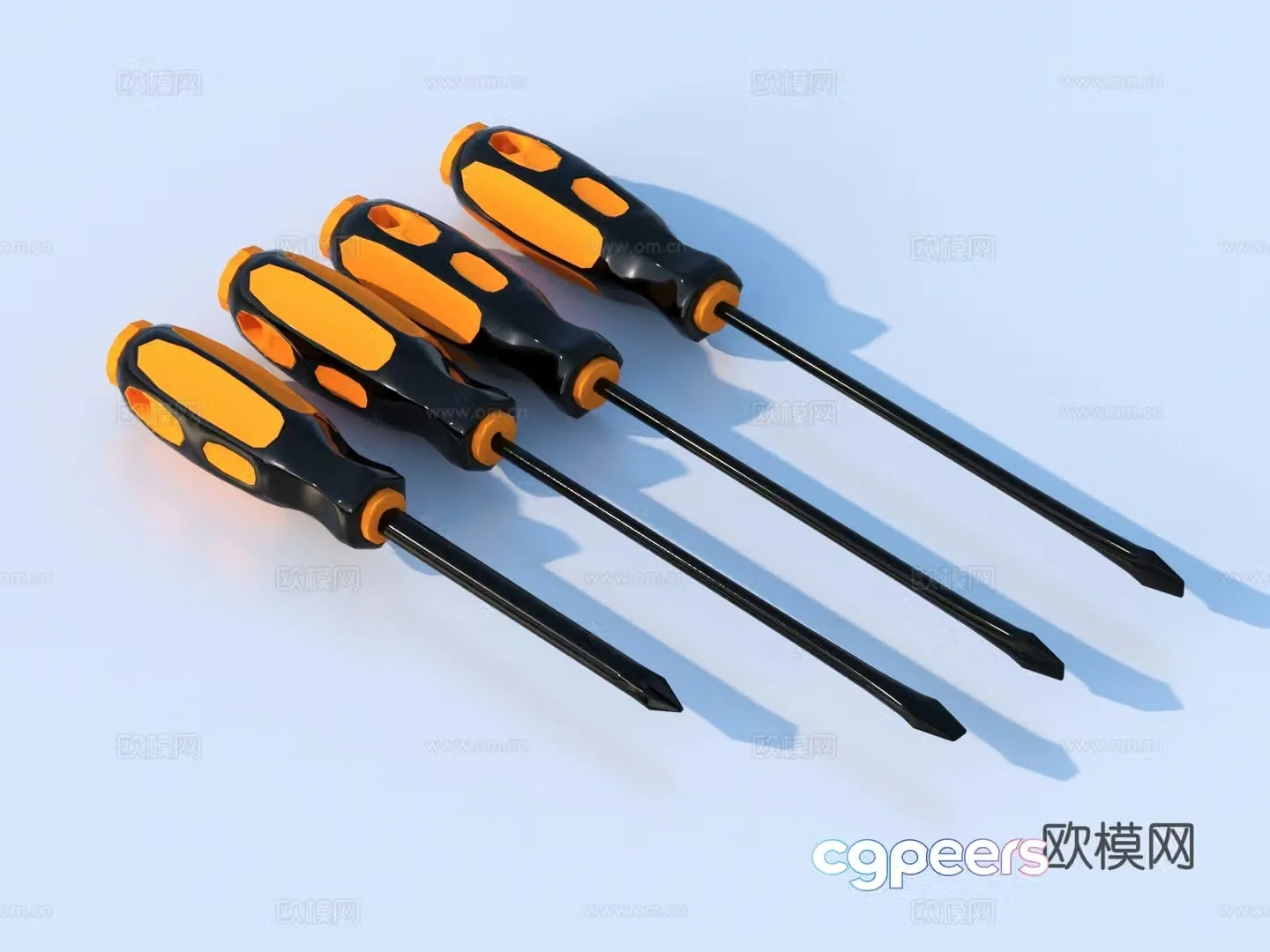 Screwdriver Hardware Tools 3D Model