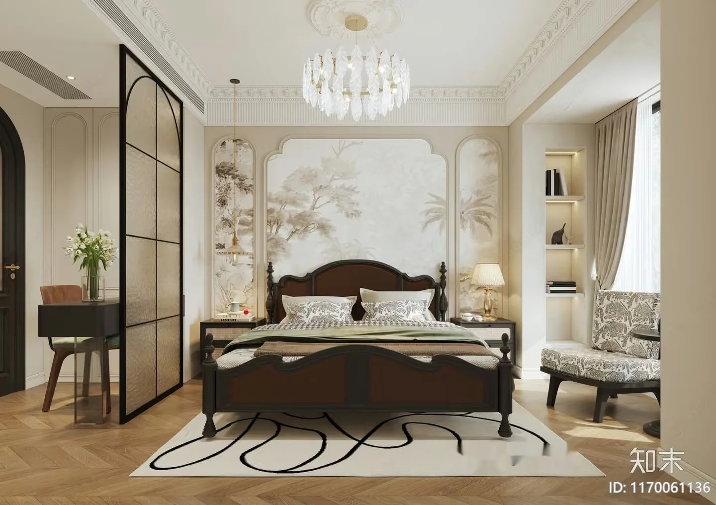 Cozy Bedroom 3D Model – 13318 – VRAY Render