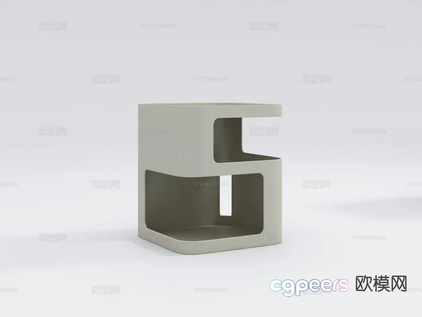 Modern bedside table 3d model