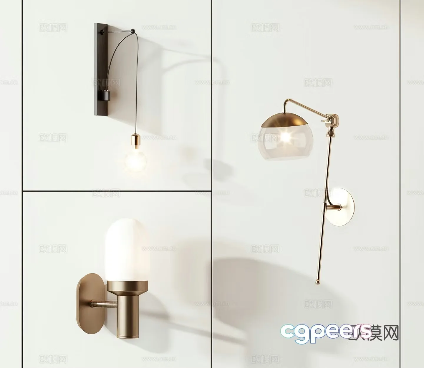 Modern wall lamp 3d model