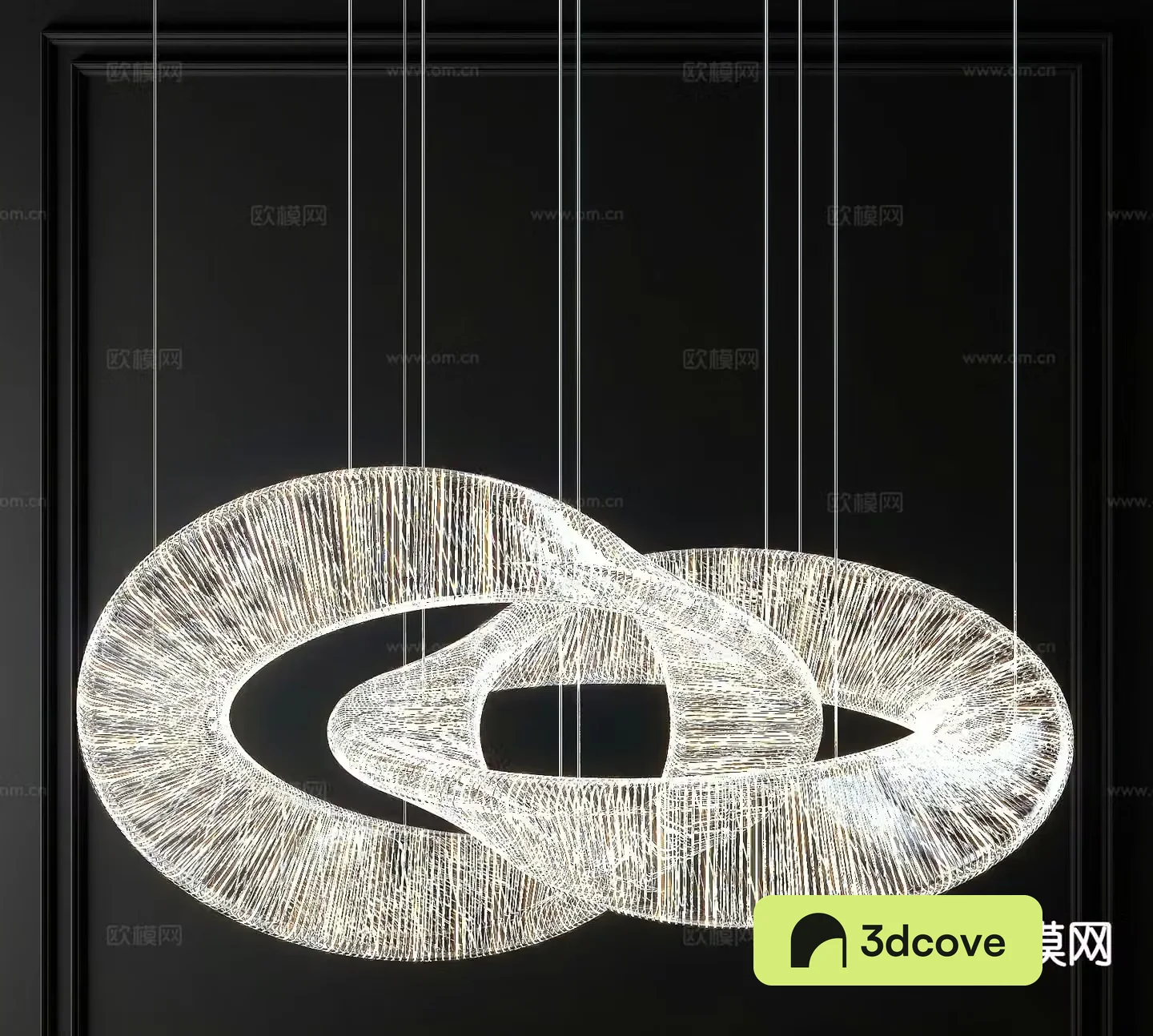 Light luxury crystal chandelier