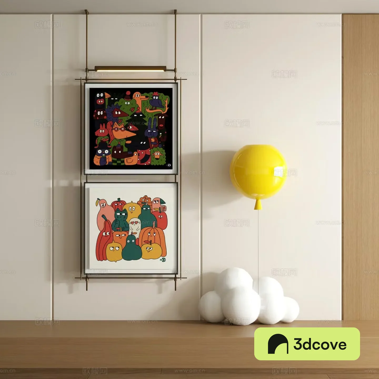 Modern graffiti decorative painting