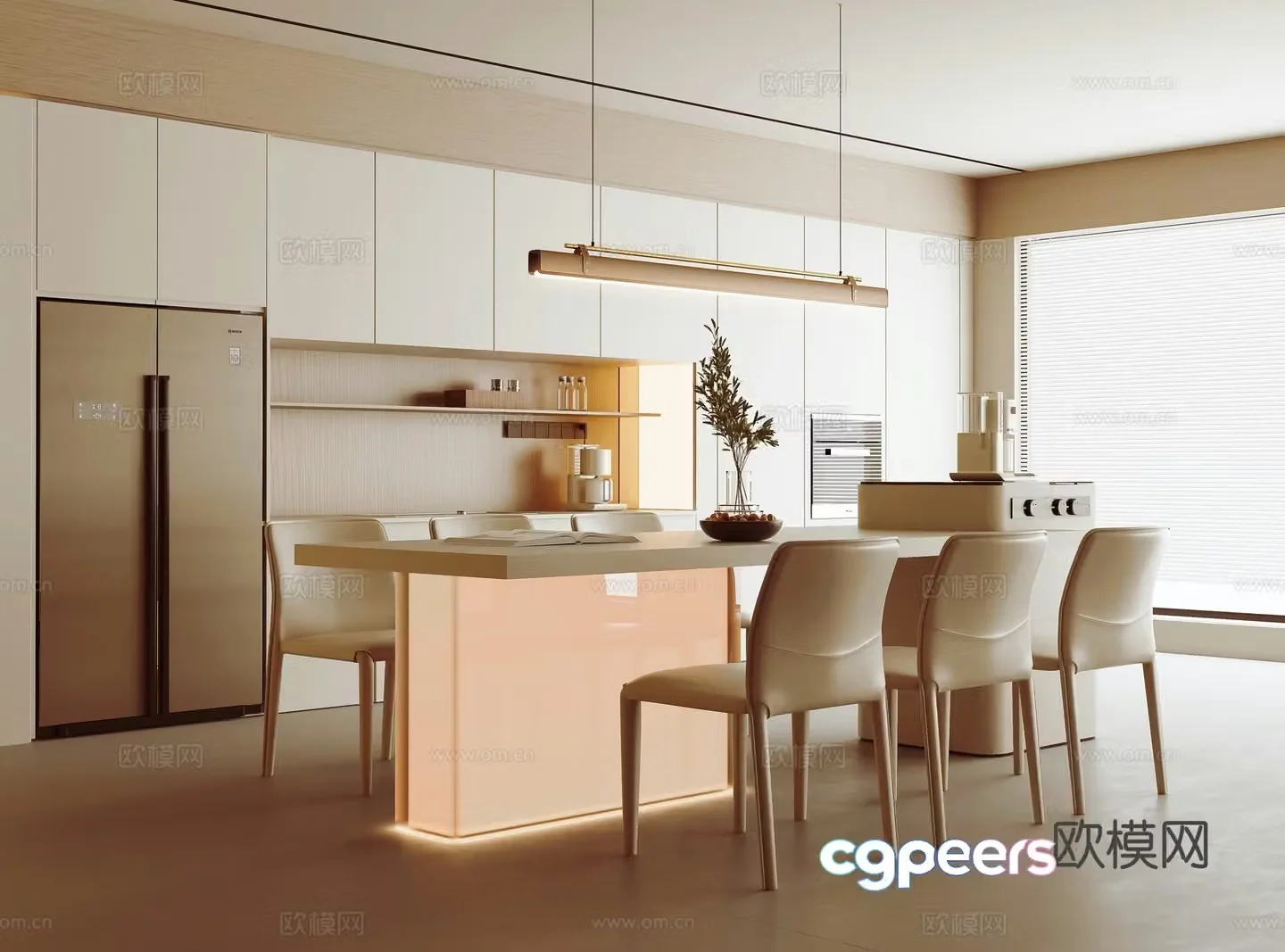 Modern restaurant 3d model