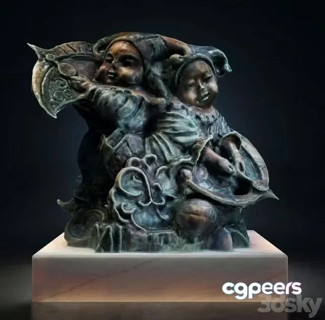 3ds Max Free – Statuette bronze