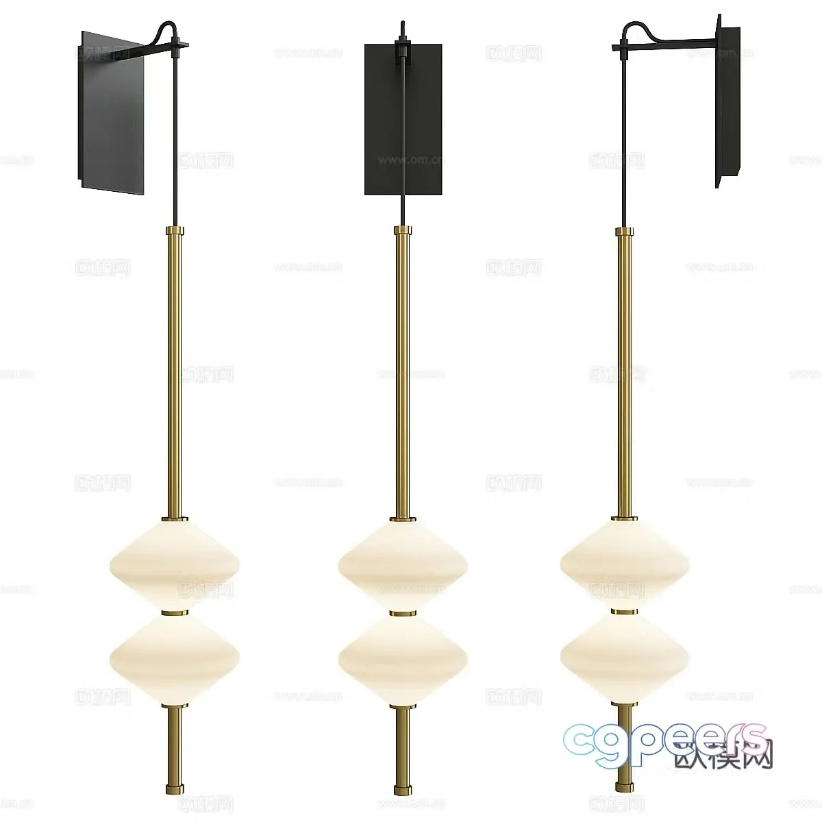 New Chinese wall light 3D model