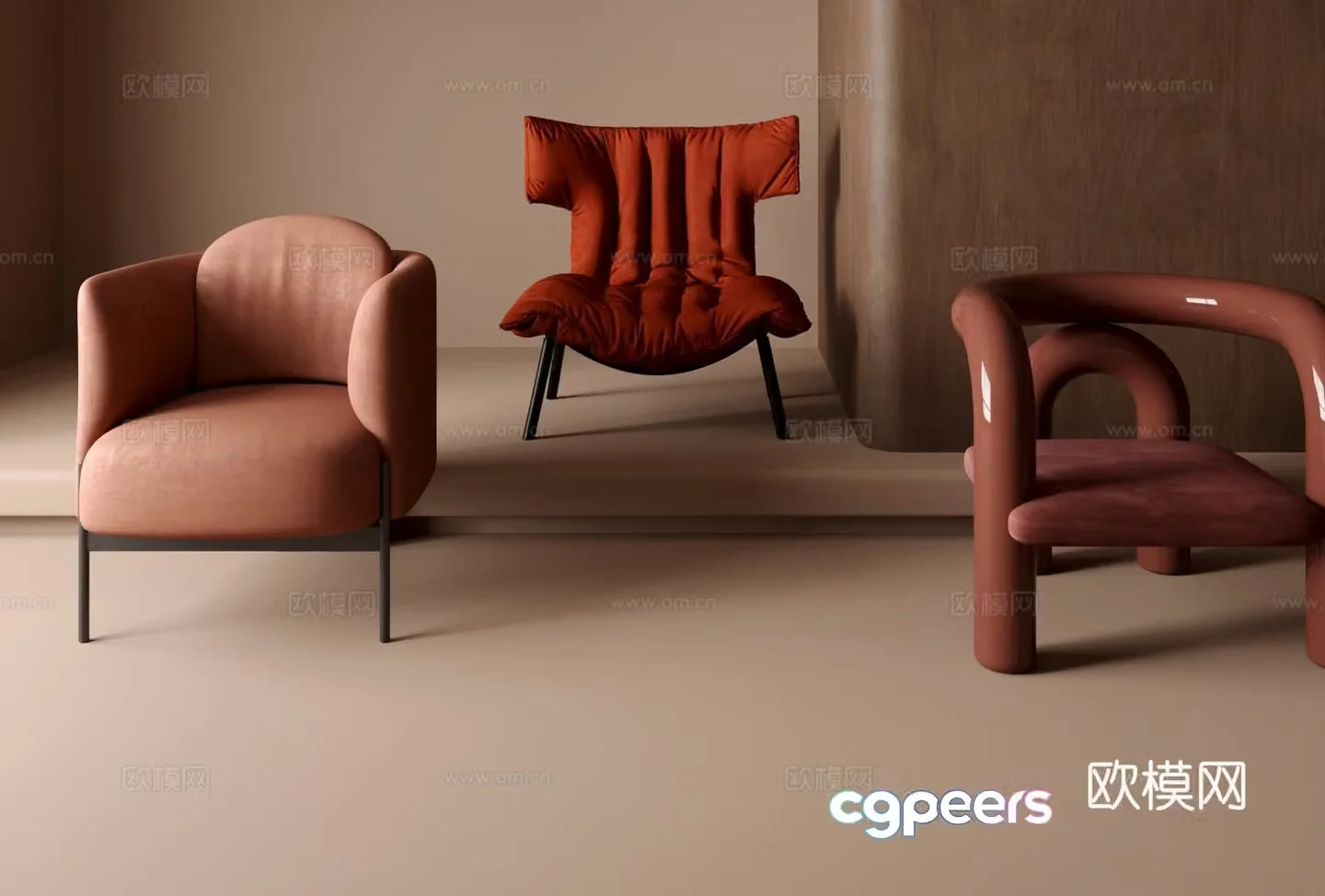Sofa chair leisure chair 3d model