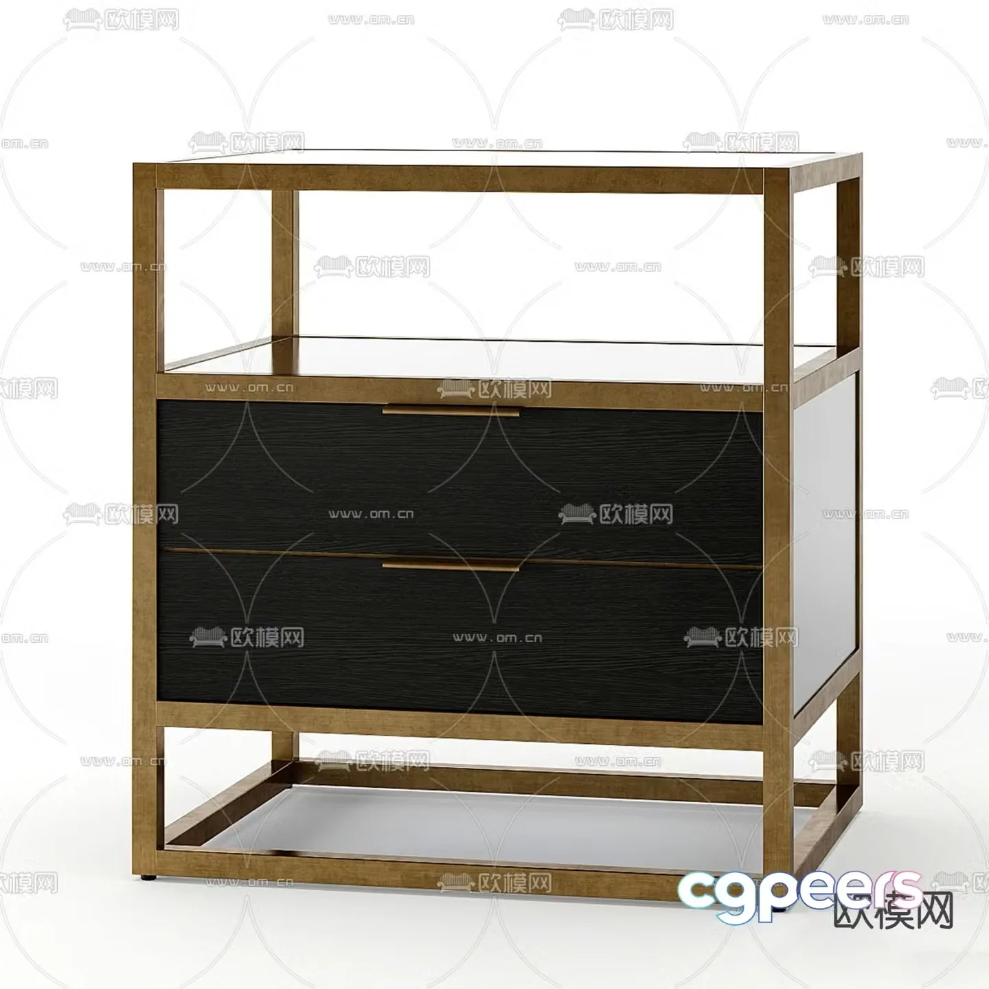 Modern bedside table 3d model