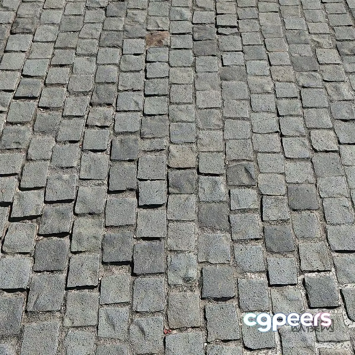 Outdoor pavement stone brick floor 3d model