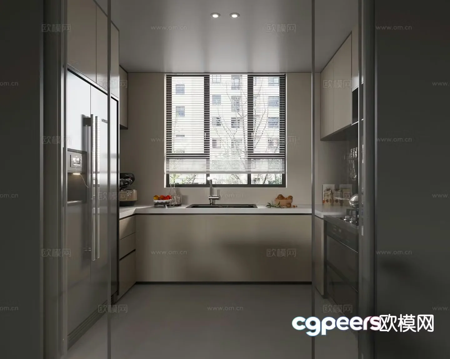 Modern kitchen 3d model
