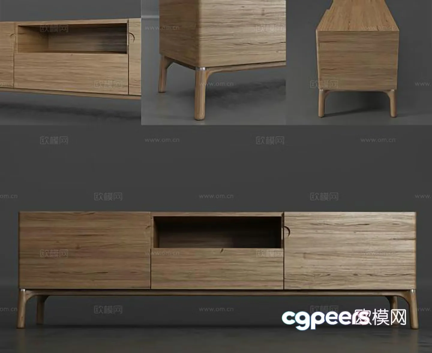 Modern TV cabinet combination 3D model