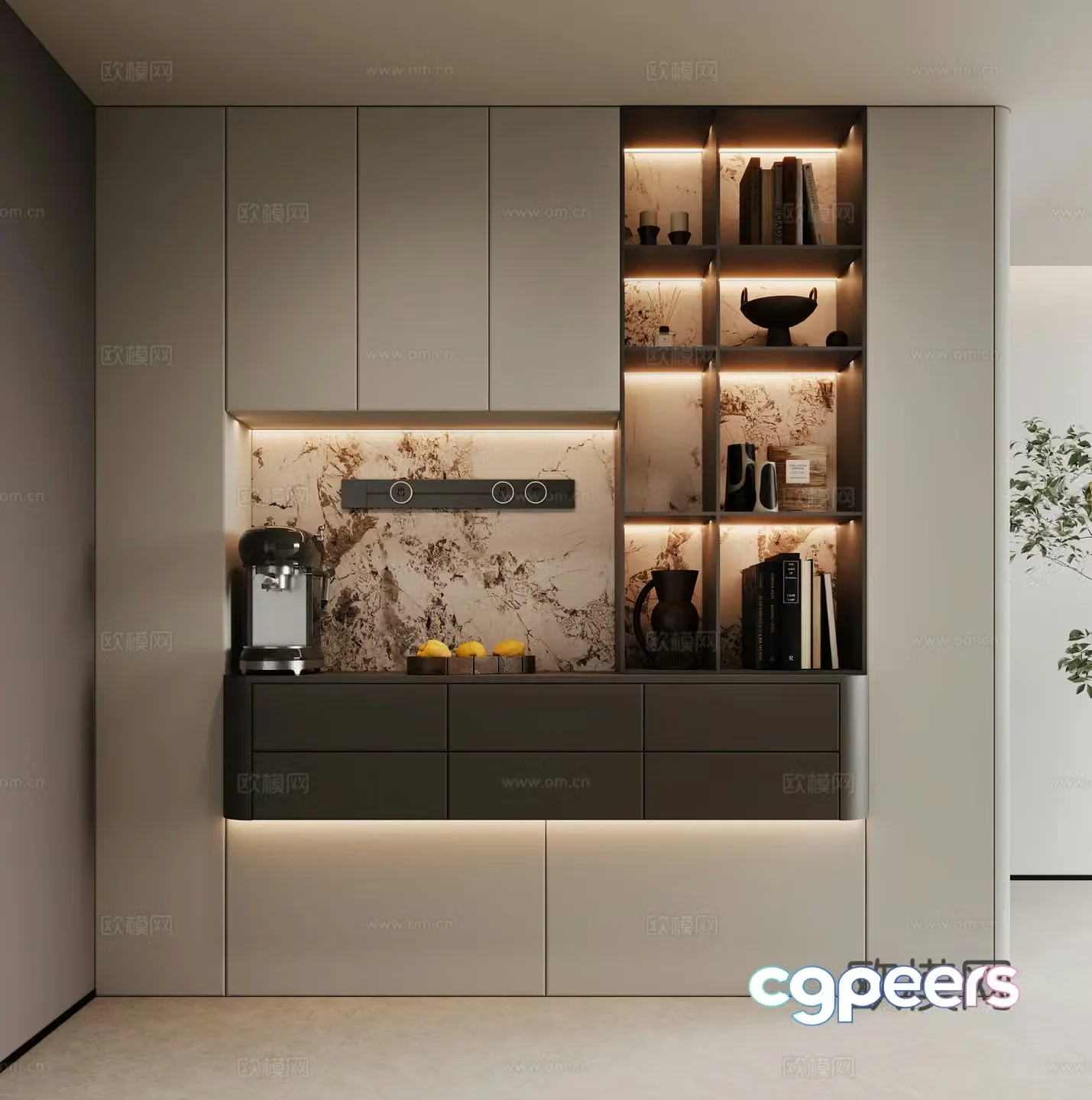 Modern sideboard 3D model