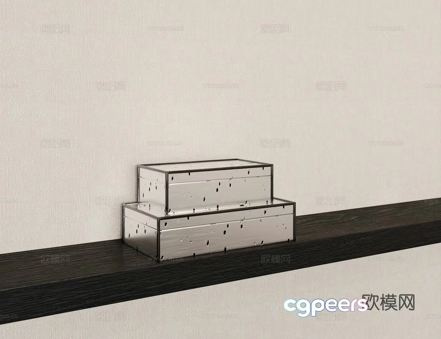 Box Metal Box Storage Box Jewelry Box Broken Metal Metal Material 3D Model