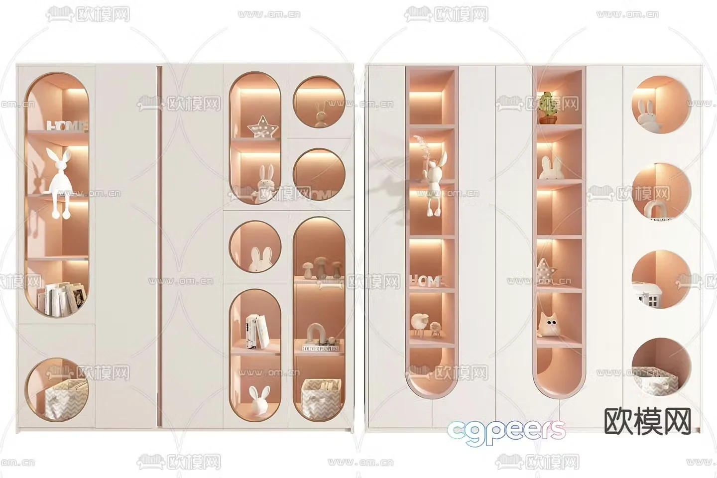 Children’s cabinet toy cabinet 3d model