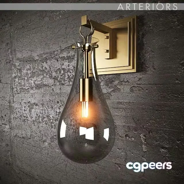 3ds Max Free – Bra Arteriors Sabine Sconce antique Brass