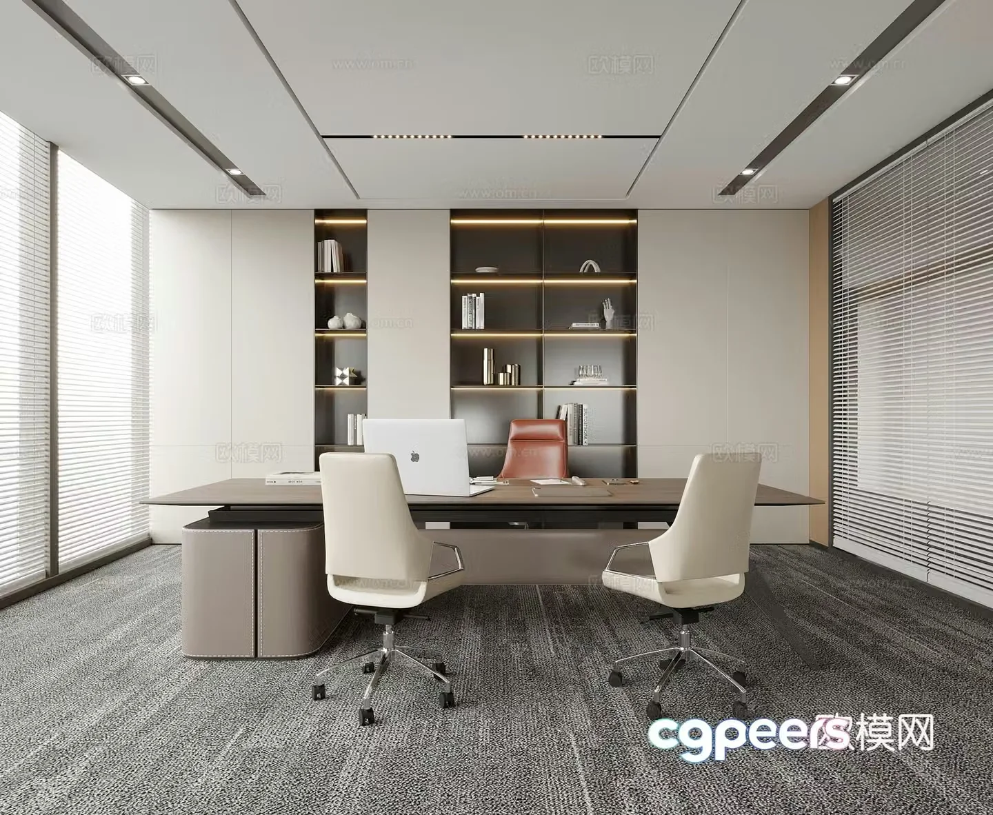 Modern manager office boss office office chair 3d model