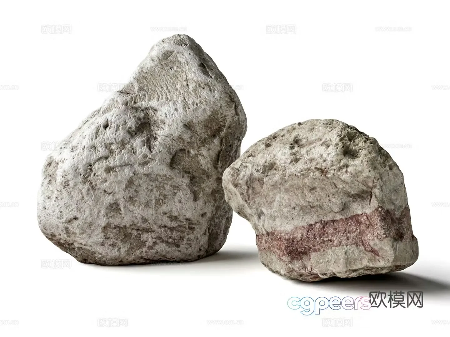 Landscape stones outdoor stone rock garden stone ornament 3d model