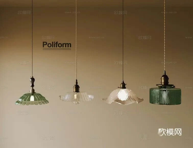 Gold Light Fixture 3D Model – 23036 – CORONA Render
