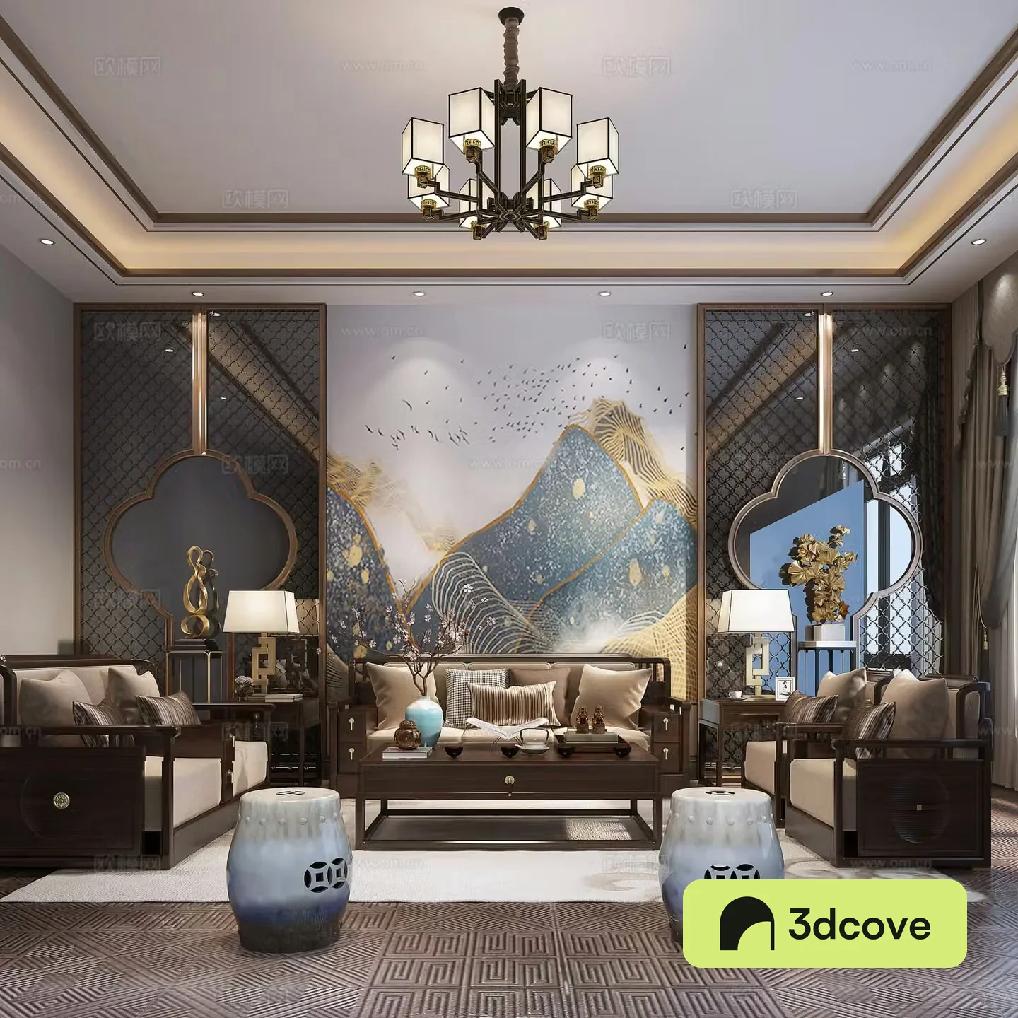 New Chinese style living room