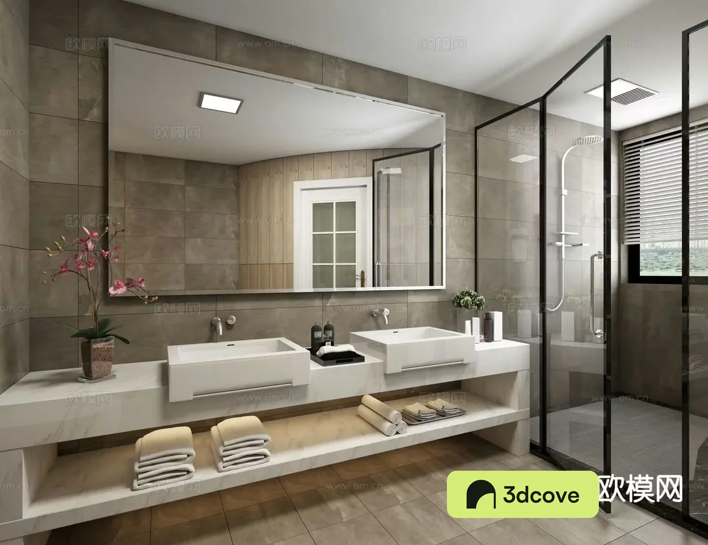 Modern bathroom toilet