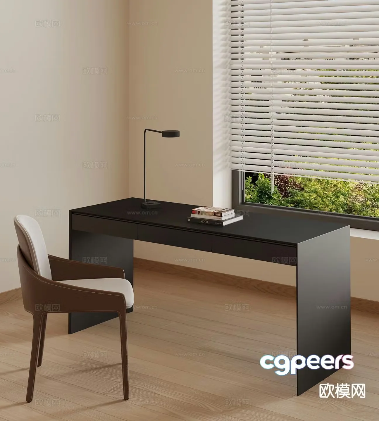 Modern desk chair 3d model