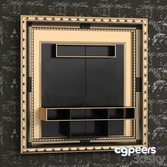 3ds Max Free – Front panel tv. VISMARA Frame Art Deco