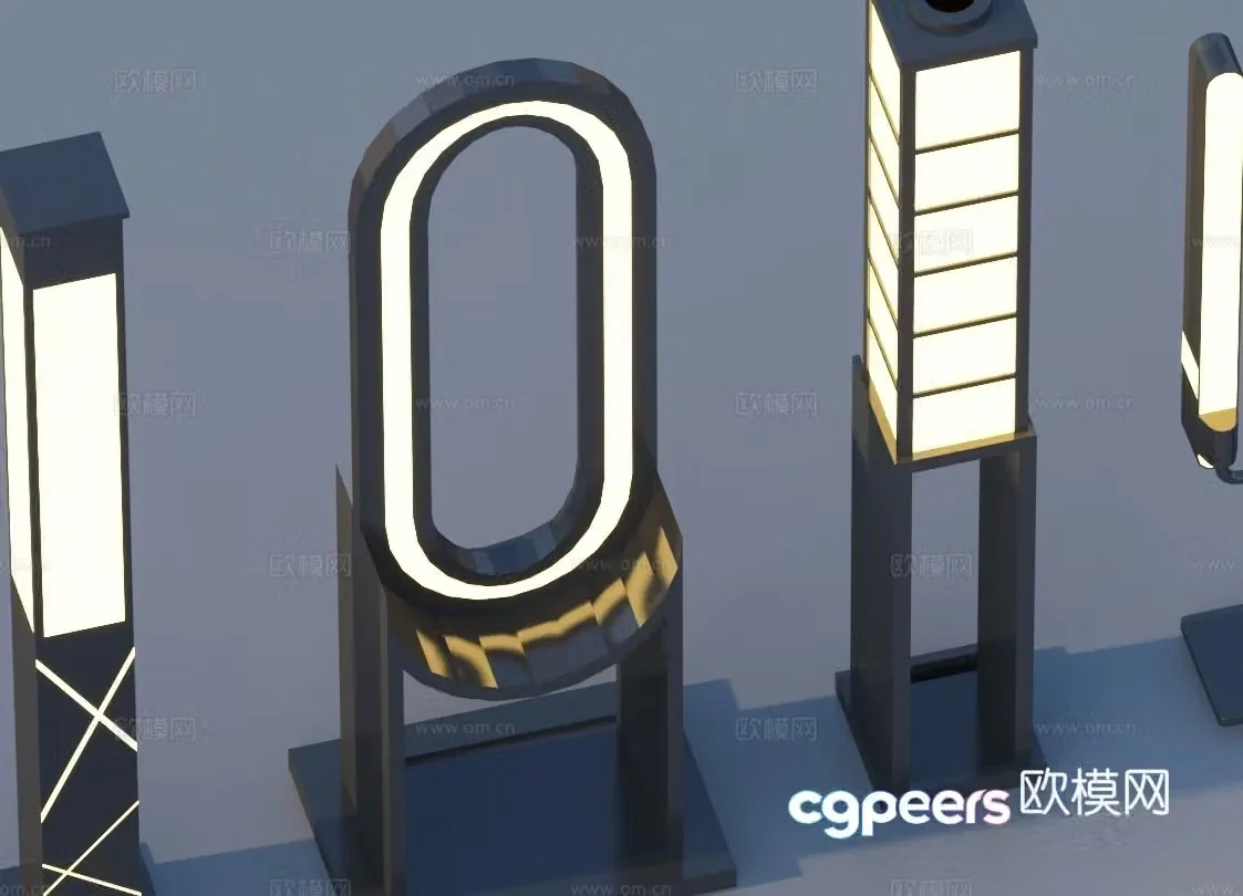 Landscape light lawn light garden light outdoor light 3d model