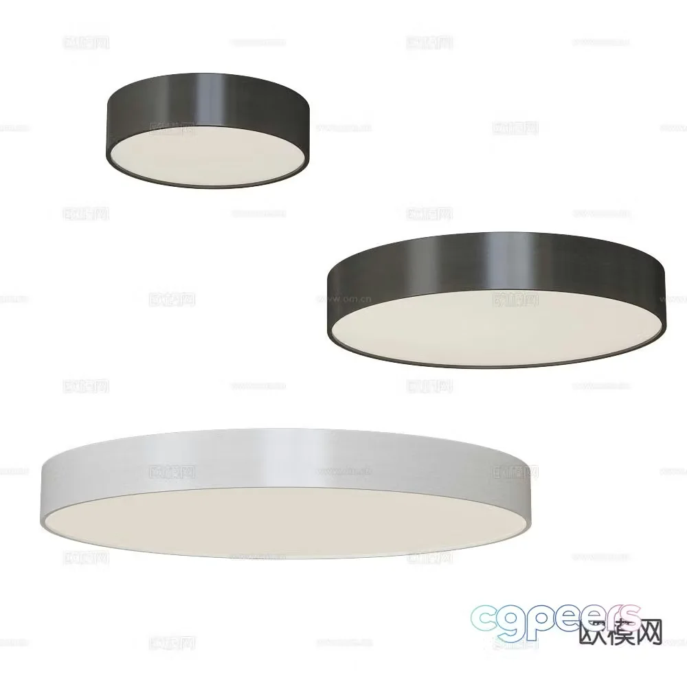 ANCARD round ceiling lamp 3d model