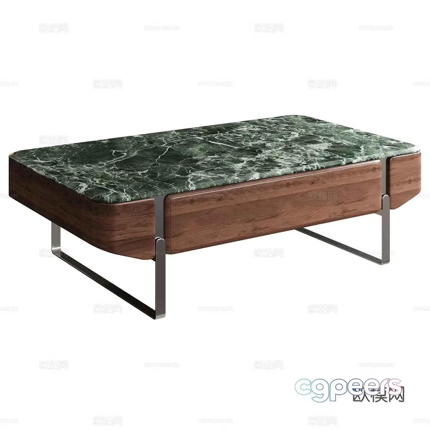 Modern marble coffee table 3d model