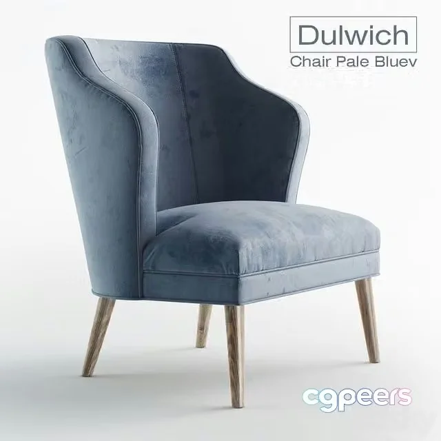 3ds Max Free – Dulwich Chair Pale Blue