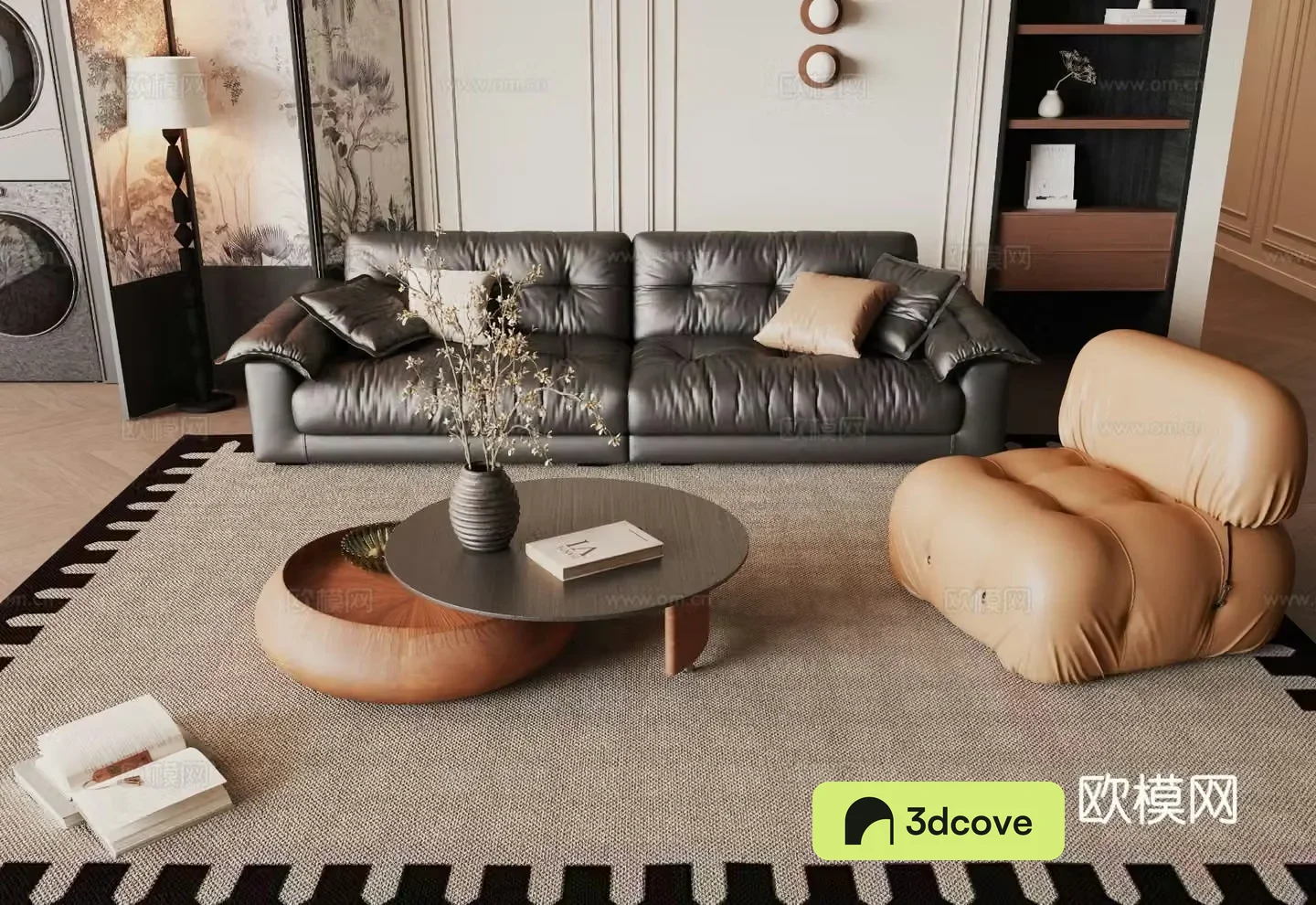 Medieval style modular sofa