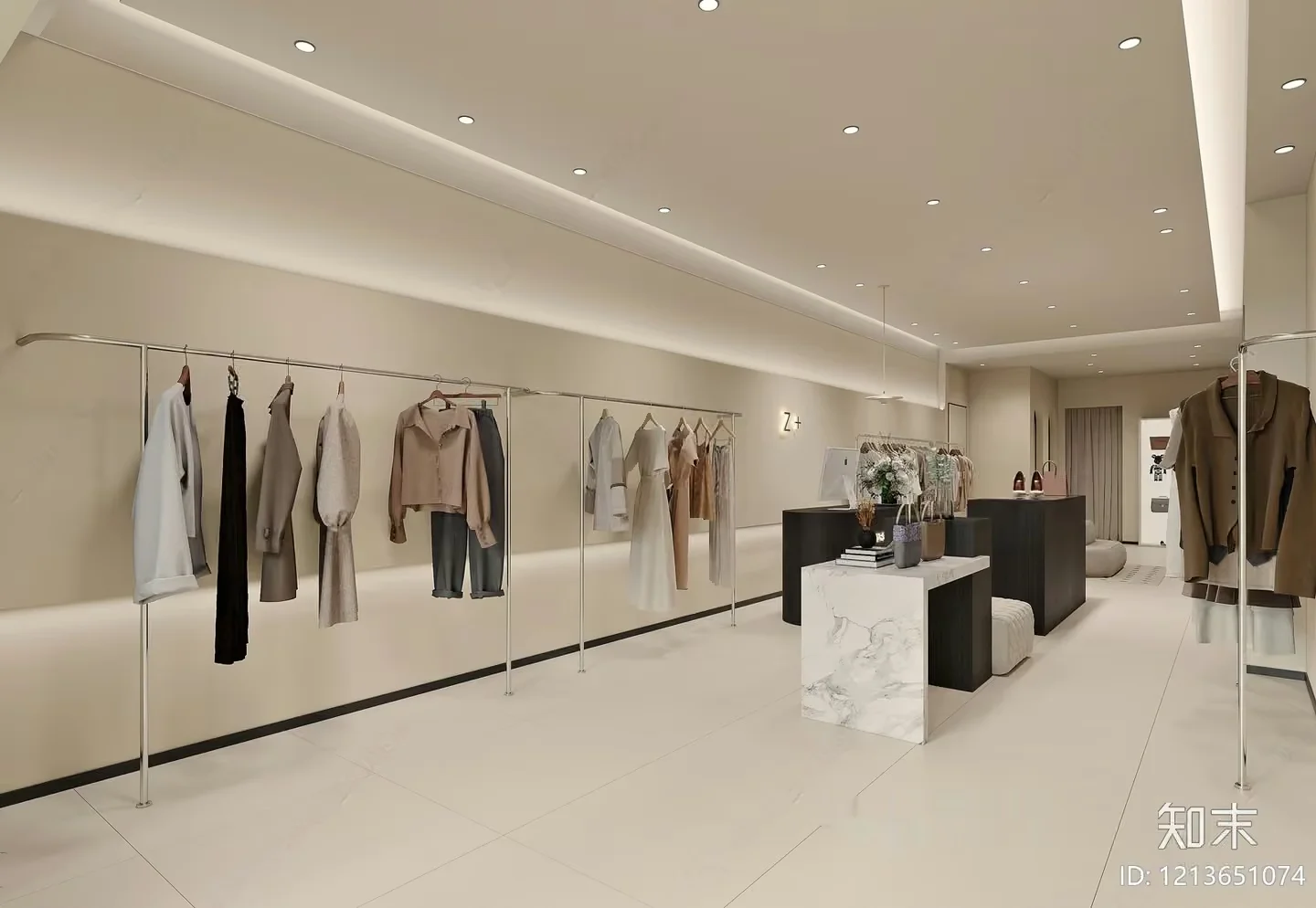 Modern Clothing Store 3D Model – 22182 – VRAY Render