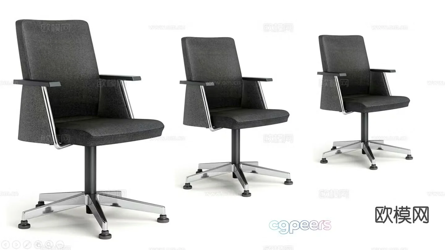 Office chair staff chair conference chair 3d model